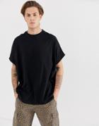 Asos Design Organic Extreme Oversized T-shirt In Black