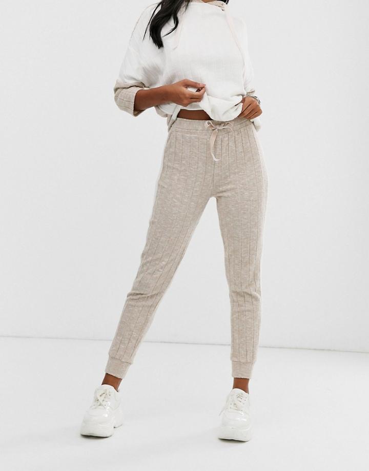 River Island Loungewear Sweatpants In Cream