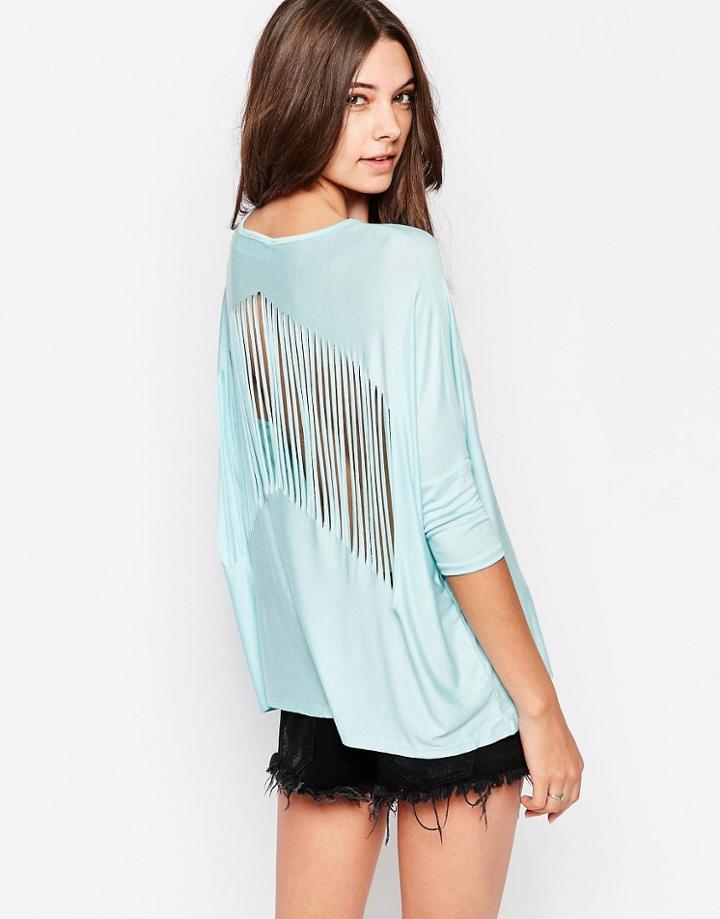 Vintage Havana Slash Back Top - Blue