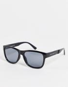 French Connection Square Lens Sunglasses-black