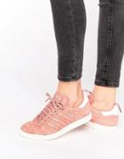 Adidas Originals Dusky Pink Ponyskin Gazelle Sneakers - Pink