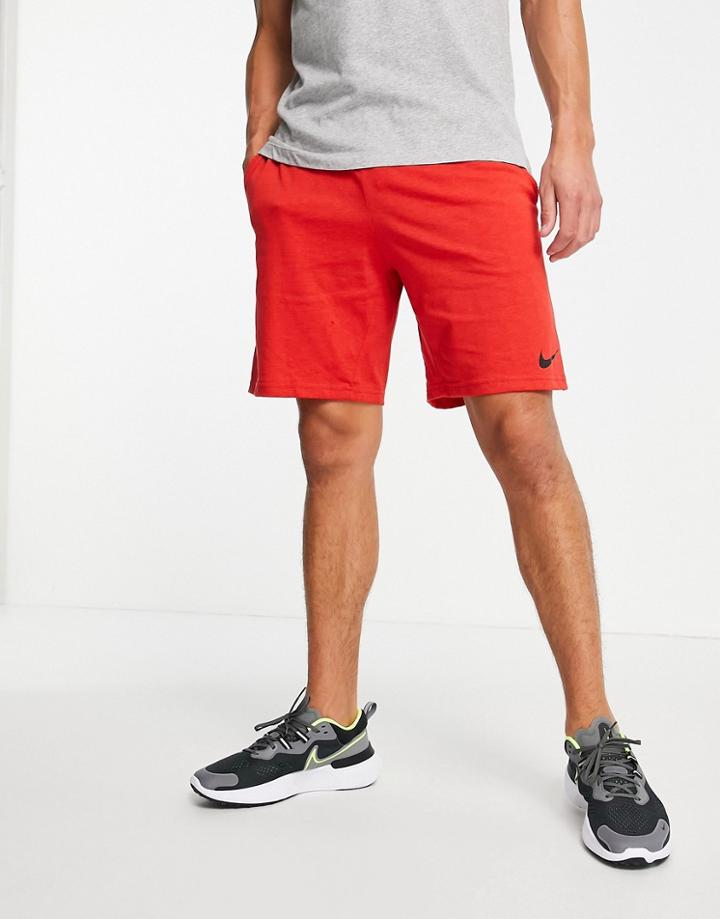 Nike Training Dri-fit Cotton Shorts In Red