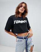 Tommy Hilfiger X Gigi Hadid Racing Mesh Crop Top - Black