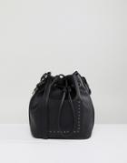 Asos Western Duffle Cross Body Bag With Studs - Black