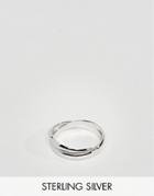 Designb Pinky Band Ring In Sterling Silver Exclusive To Asos - Silver