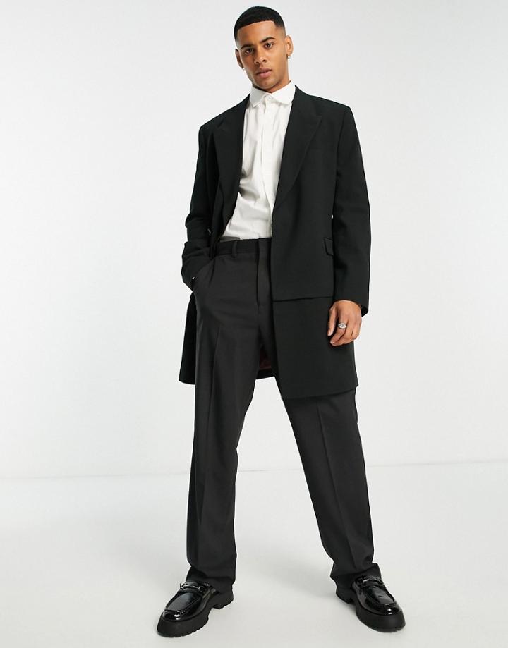 Asos Design Skirt Blazer In Black