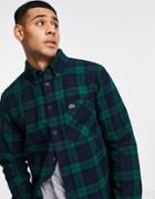 Lacoste Plaid Shirt In Green