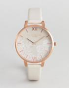 Olivia Burton Ob16mv80 Lace Detail Watch In Nude - Beige