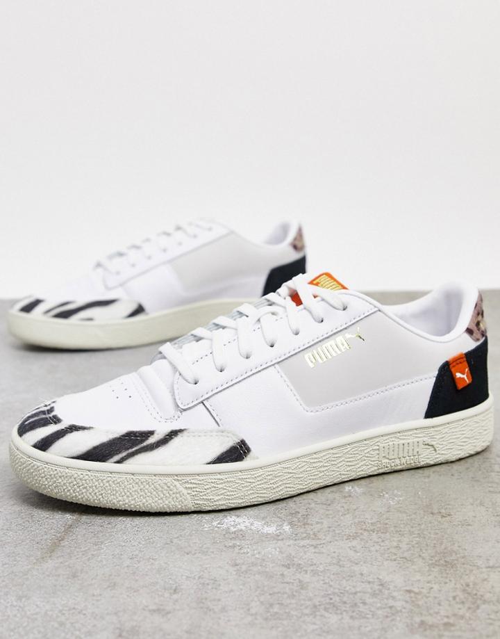 Puma Ralph Sampson Mc Clean Wild Cat Sneakers In White