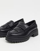 Asos Design Melon Chunky Loafers In Black