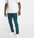 Twisted Tailor Draco Tall Skinny Suit Pants In Forest Green