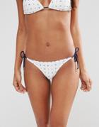 Tommy Hillfiger Clio Triangle Bikini Bottom - White