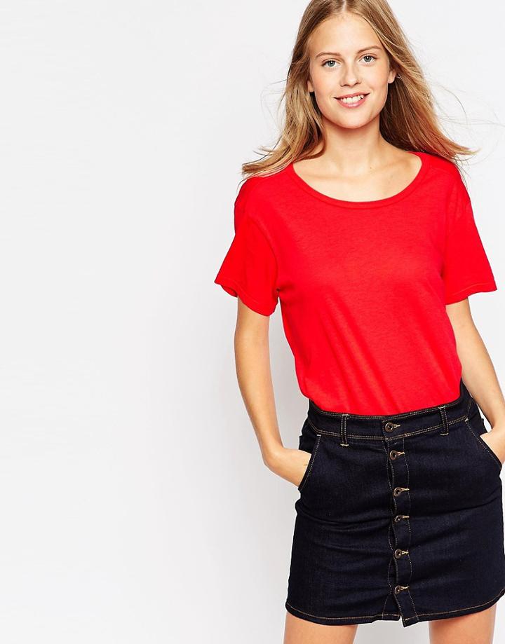 Sundry Short Sleeve T-shirt - Fire Red