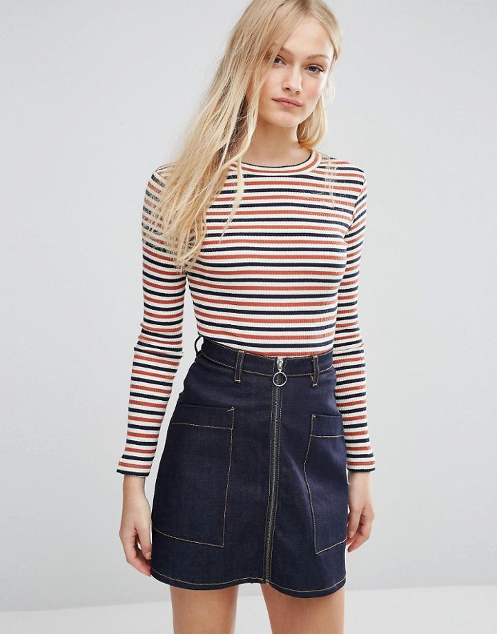 Brave Soul Stripe Top - Multi
