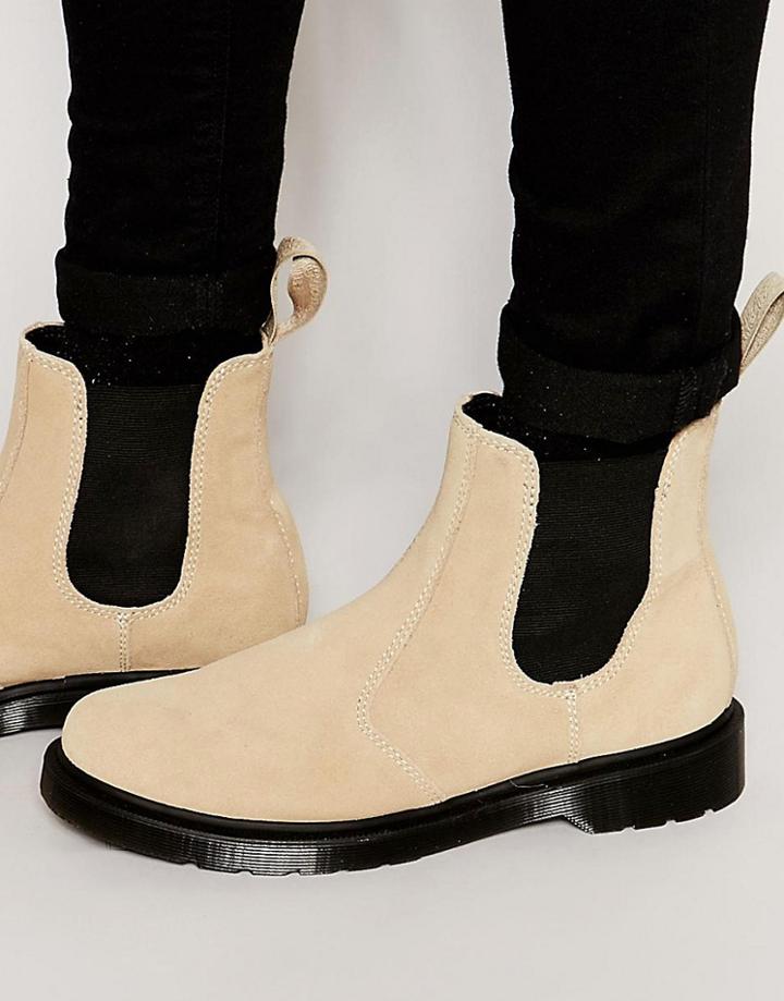 Dr Martens Suede Chelsea Boots - Beige