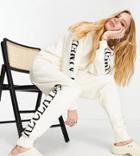 Reclaimed Vintage Inspired Sweatpants With Logo In Off White-multi