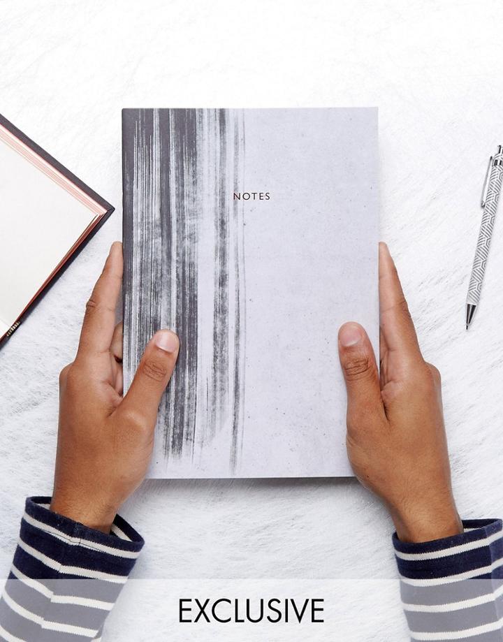 Ohh Deer Exclusive Minimal Concrete Brush Notebook - Multi