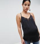 Asos Design Maternity Lace Insert Cami - Black
