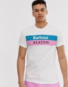 Barbour Beacon Wray T-shirt In White-pink