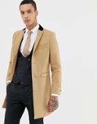 Twisted Tailor Coat In Camel - Beige