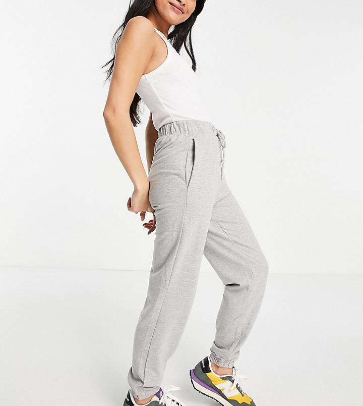 Brave Soul Petite Krista High Waisted Sweatpants-grey