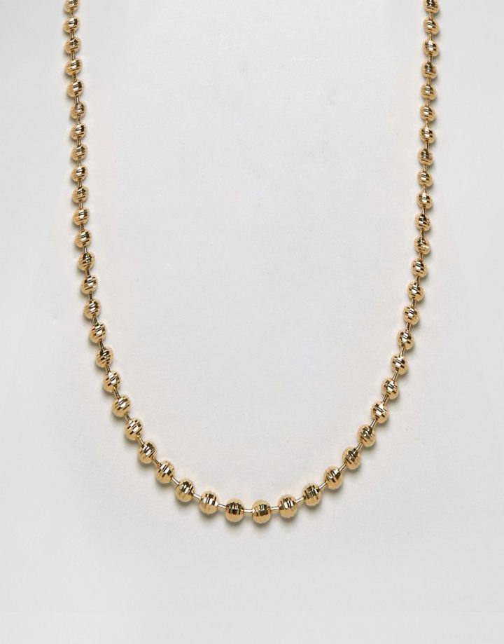Mister Marble Chain Necklace In Gold - Gold