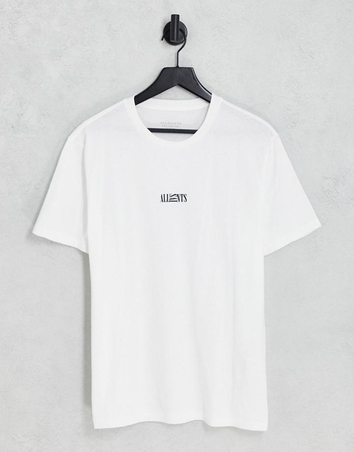 Allsaints Opposition Crew Neck T-shirt In White