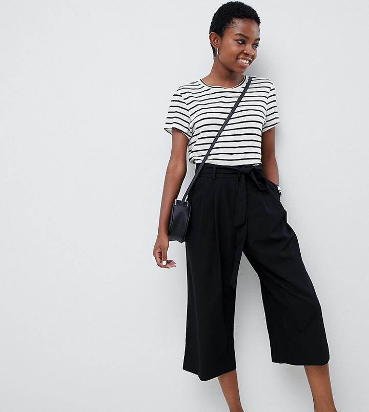 Asos Design Petite Mix & Match Culotte With Tie Waist