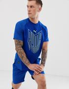 Puma Training Vent Graphic T-shirt In Blue - Blue