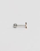 Asos Surgical Steel Star Top Stud Earring - Silver