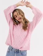 Miss Selfridge Sweater In Pink - Pink