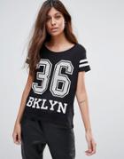 Jdy Mallie Printed T-shirt - Black