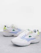 Lacoste Storm Chunky Panel Sneakers In White And Pastel Mix