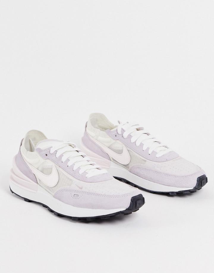 Nike Waffle One Sneakers In Sail/light Soft Pink-white