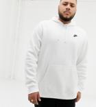 Nike Plus Club Swoosh Pullover Hoodie In White 804346-100