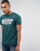 Abercrombie & Fitch T-shirt Subtle Branding Garment Dyed In Green - Green
