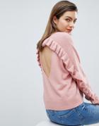 Ivyrevel Sweater With Frill Back Detail - Pink