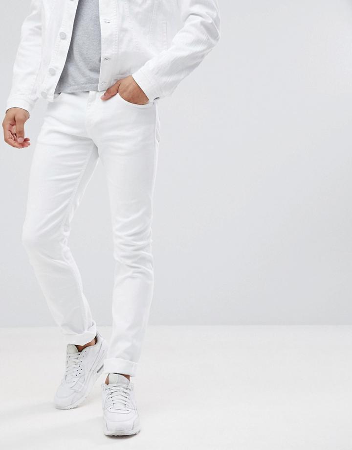 Versace Jeans Muscle Fit Jeans In White - White