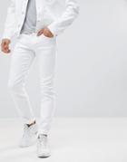 Versace Jeans Muscle Fit Jeans In White - White