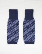 Tommy Jeans Fingerless Gloves In Navy Logo Stripe