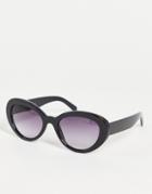 Aj Morgan Chunky Frame Sunglasses In Black