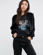 Billabong Knitted Bomber Jacket With Textured Yarns - Black