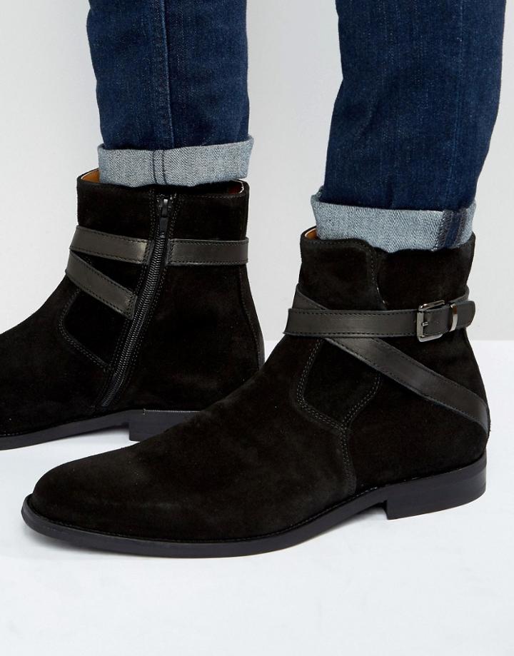 Aldo Hario Suede Jodhpur Boot - Black