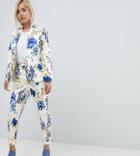 Asos Design Petite Floral Print Pants - Multi