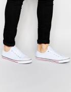 Asos Sneakers In White With Toe Cap - White