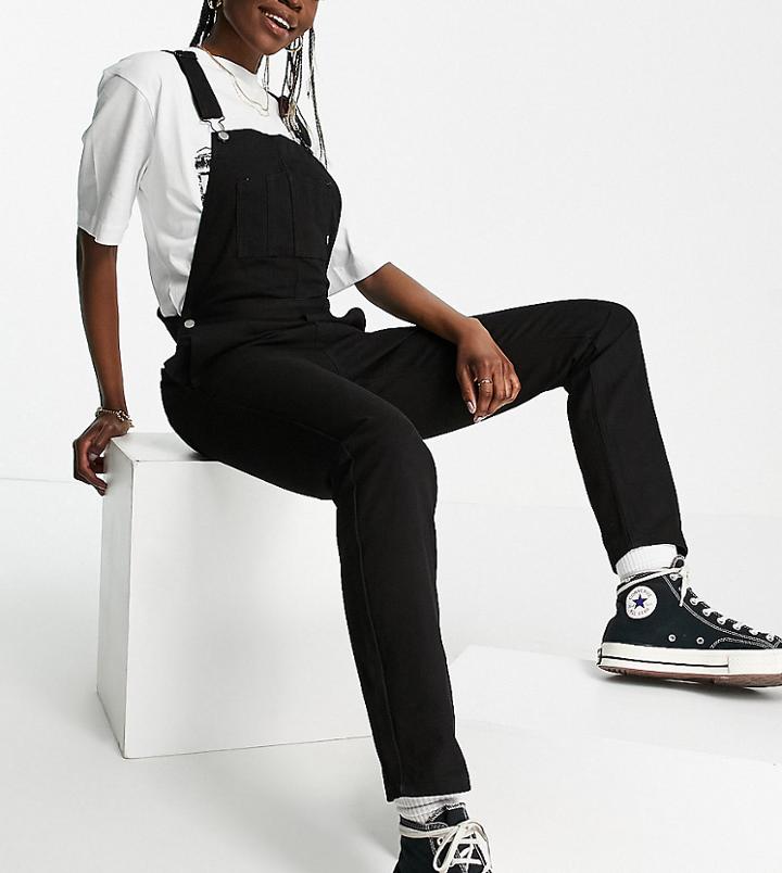 Dr Denim Tall Relaxed Fit Overalls In Black