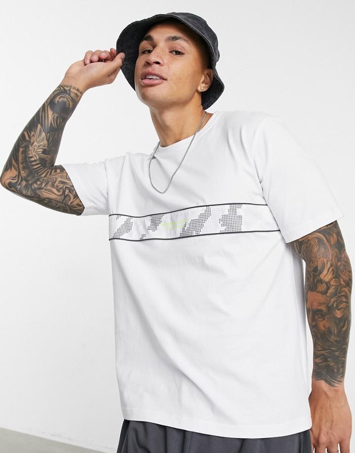 Marshall Artist Data Flow Cut And Sew T-shirt In White