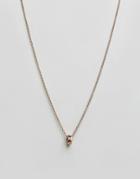 Icon Brand Ring Pendant Necklace In Rose Gold - Gold