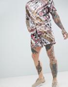 Roadies Of 66 Paisley Print Two-piece Shorts - Brown