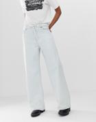 Cheap Monday Organic Cotton Wide Leg Pants Jeans-blue